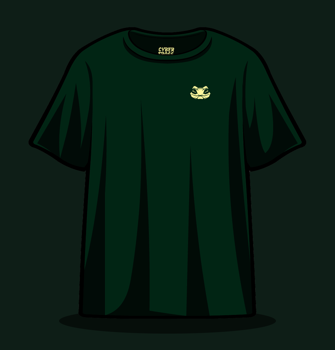 Cyber Frogs Green Tee Shirt