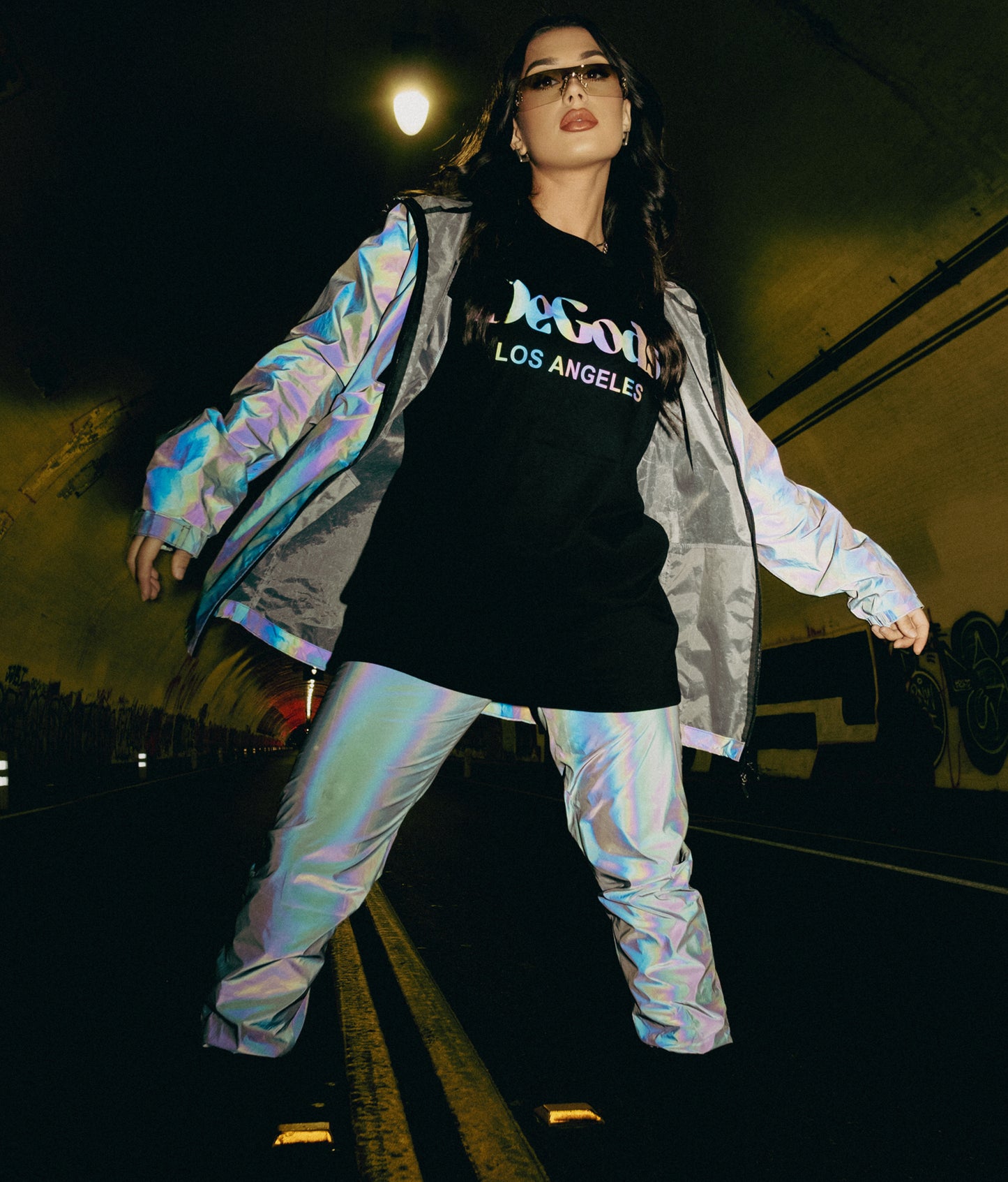 Black DeGods T-Shirt with Gray/Reflective Logo