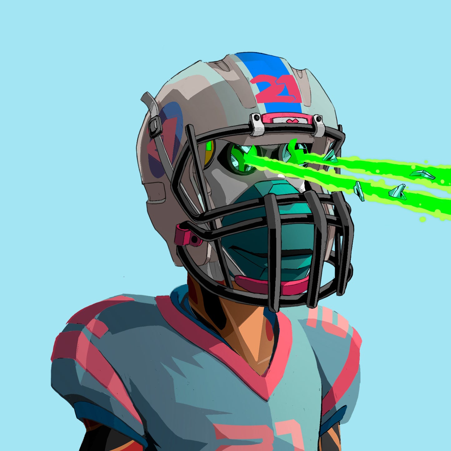 Primates Football Mini Helmet