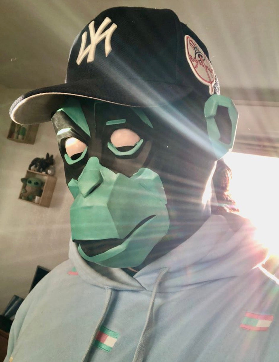 Primates NFT Latex Mask